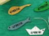 Etiqueta sardina con mensaje - gris azulado - AMODIÑO