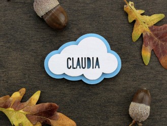Imán nube - azul celeste - Claudia