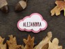 Imán nube - rosa - Alejandra