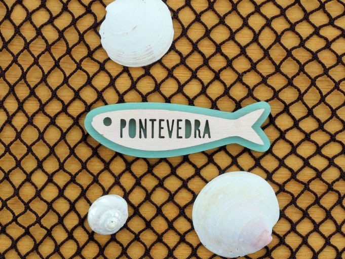 Imán sardina menta - Pontevedra