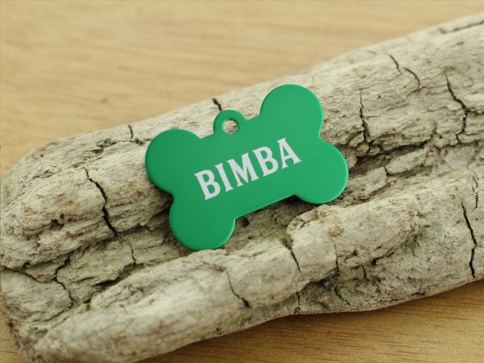Huesito aluminio verde - BIMBA