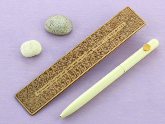 Marcapáginas Disco Pop con texto - cerezo